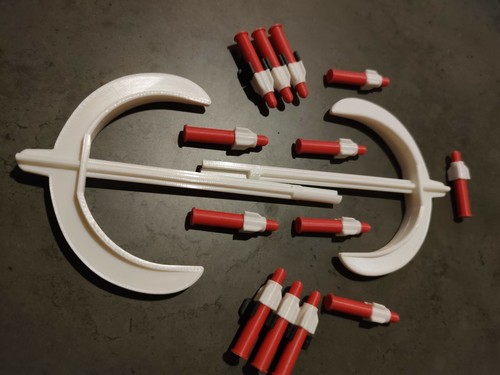 Ascia missili 2 supporti - ascia,